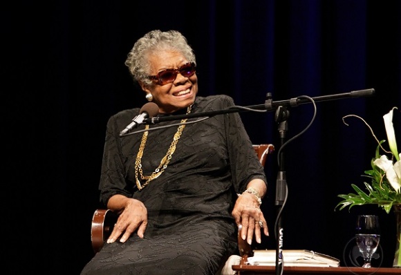 image of an older Maya Angelou