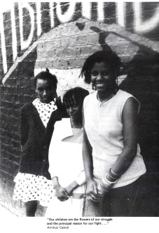 photgraph of girls outside Abasindi building