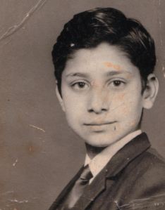 School photo of Afzal Khan as a boy